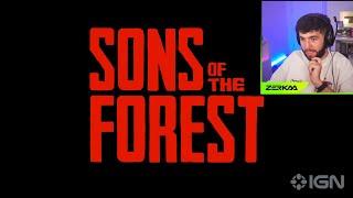 Zerkaa reacts to Sons of the Forest 1.0 (Exclusive Trailer)