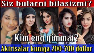 Aktrisalar kuniga 200-700 dollor. Kim eng qimmat? Siz bularni bilasizmi?