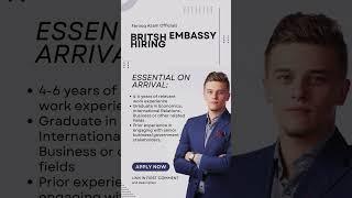 British High Commissioner New Job Vacancy New Delhi | Eligibility | Salary | Farooq Job #embassyjob