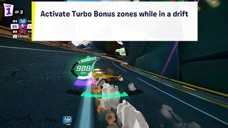 How to EASILY Activate Turbo Bonus zones while in a drift in Fortnite locations Quest!