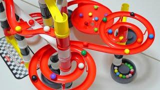 Marble run race ASMR  New rolling course & electric washing machine