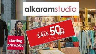 Flat 50% Off AlKaram Studio Sale July 2020 | Alkaram Studio Outlet Visit