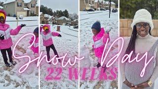 22 WEEK PREGNANCY UPDATE  | SNOW DAY IN ATLANTA  | THANKFUL TO YAH FOR OUR BLESSINGS