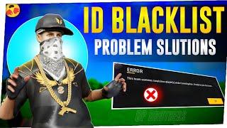 Free Fire ID Blacklist Problem Solve  This Team Contains Suspicious Players Problem