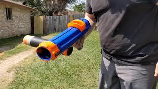 Nerf dog tennis ball launcher - firing titan rockets