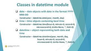 datetime module in Python