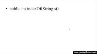 261. indexOf and lastIndexOf Method in Java Programming (Hindi)