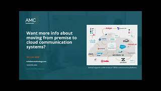 How do I Move from a Premise to Cloud Communication Platform? With AMC Technology's DaVinci