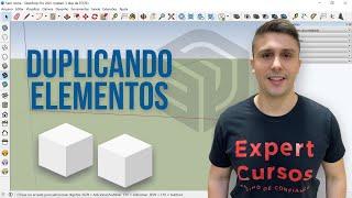 Como duplicar elementos no SketchUp