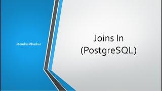 04. Joins in PostgreSQL