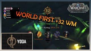YODA'S TEAM WORLD FIRST +32 WAYCREST MANOR | M+ SEASON 3 | Daily WoW Moments #86 #worldofwarcraft