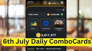 6th July Hamster Kombat Daily Combo Cards Today CLAIM 5 MILLION COINS