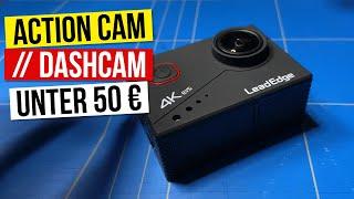 Lead Edge 4k Action Cam Dashcam unter 50 Euro mit Stabilisator im Test - LE 8000 Vergleich CT9000