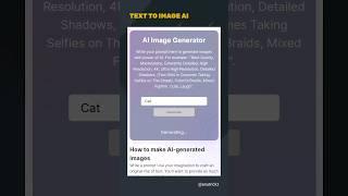 Text to image ai - using html, js 