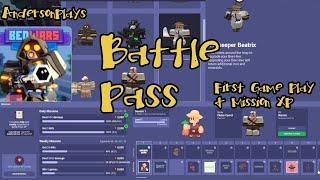 AndersonPlays Roblox BedWars  [BATTLE PASS!] - New Battle Pass Season 1 Update Game Play