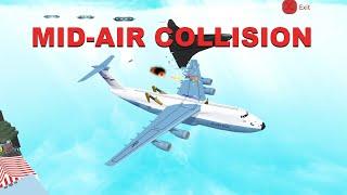 Lava flow mid-air collision crash scene | Build A Boat Roblox