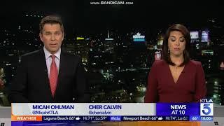 KTLA 5 News at 10pm breaking news open October 10, 2018