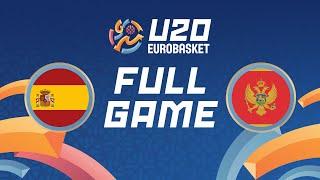 Round of 16 | Spain v Montenegro | Full Basketball Game | FIBA U20 EuroBasket 2024