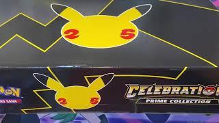 Unboxing Pokemon Celebrations Amazon Prime Collection Box! (GAME UK EXCLUSIVE)