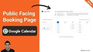 New : Create public facing booking page with Google Calendar