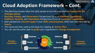 AWS-Cloud Practitioner Course- 055-Section 9- CAF: Cloud Adoption Framework