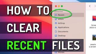 How to Clear Recents in Finder on Mac Without Deleting the Files