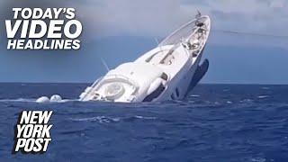 Superyacht sinks, Youtube heroes and Elon Musk's carbon footprint | Today's Video Headlines