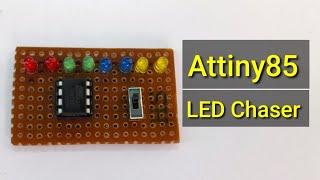 ATtiny85 LED Chaser DIY: A Fun and Easy Electronics Project for Beginners