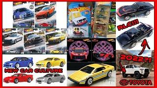 HOT WHEELS 2021 Car Culture Set, NEW RLC Corvette, NEW 5 Pack, 2022 Lotus Esprit S1, NEW TOYOTA,...