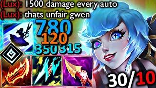 ON-HIT GWEN IS BROKEN (1500 DAMAGE EVERY AUTO)