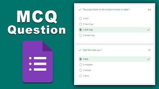 How to create MCQ question paper in google forms