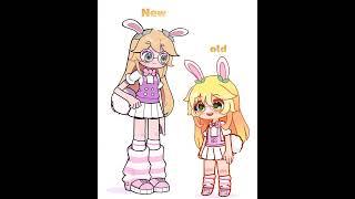 old vs new  #gacha #trending #animaition