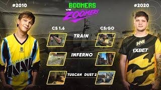 NAVI 2010 vs NAVI 2020 | BOOMERS vs ZOOMERS | CS 1.6 TRAIN | Best oddshot, plays, highlights