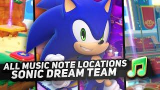 Sonic Dream Team - Update 3 - All 25 Music Note Locations!