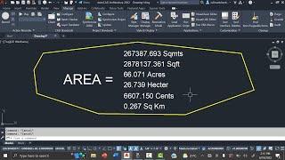 how to find area in multi units in AutoCAD | area calculation