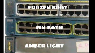 #cisco #networking #switch #hardware  fix amber light and frozen boot problems in all Cisco Switches