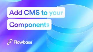 How to connect components to Webflow CMS