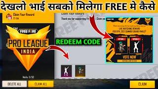 FFPL GRAND FINAL REDEEM CODE,PRO LEAGUE REDEEM CODE IN FREE FIRE,FFPL REDEEM CODE