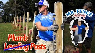 How to Set and Plumb(Level) Fence Posts | Wood Fence