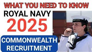 Uk Royal Navy Recruitment 2025 for Commonwealth Nationals