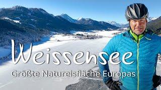 Eislaufen am Weissensee in Kärnten: Der größte Natureisplatz der Alpen