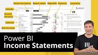 Income Statements (Profit & Loss) in Power BI ️ UPDATED GUIDE | Zebra BI Webinar