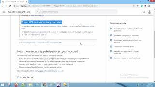 Allow Less Secure Apps In Gmail | Sending Email | SMTP | Programmable Email