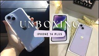 iPhone 14 PLUS Purple (256 gb) 2023 Unboxing + Accessories 