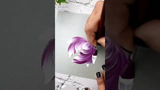   INCREDIBLE Painting Technique  Flower Painting #shorts