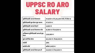 UPPSC RO /ARO salary # Uppsc # short sfeed #uppsc 2023