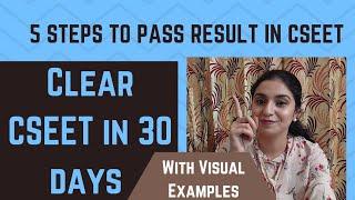 How to Clear CSEET by Preparing in 30 Days? - 5 Steps To Get Pass Result - Wednesday Video