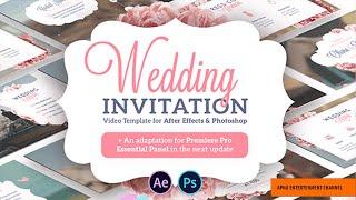 Wedding Invitation After Effects Template - Free Download #weddingprojects #freetemplate