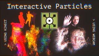 Interactive Particles using particlesGpu in #touchdesigner