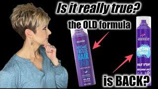 Aussie Instant Freeze Hairspray [Is the OLD formula really back?]